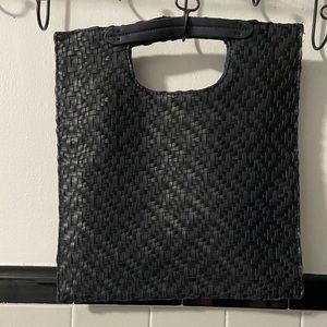 Anthropologie Woven Vegan Leather handbag